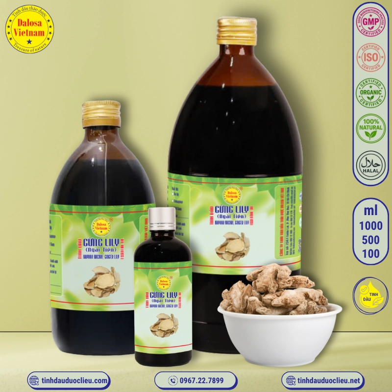 Tinh Dầu Gừng Lily - Ginger Lily Essential Oil 1 tinh dau gung lily ngai tien – ginger lily essential oil