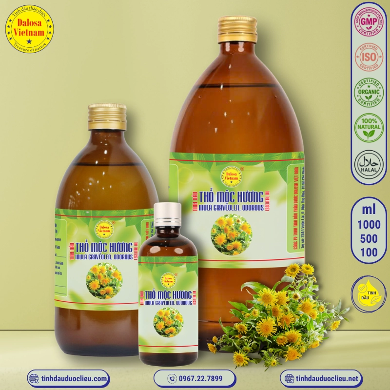 Tinh Dầu Thổ Mộc Hương Odorous Inula Essential Oil 1 tinh dau tho moc huong odorous inula essential oil